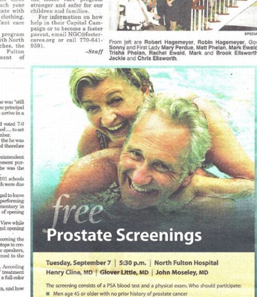 Free prostate screenings