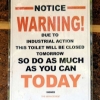 Toilet notice