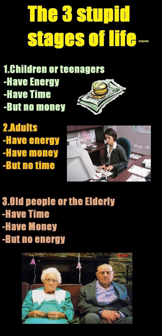 The 3 stupid stages in life
