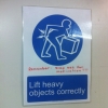 Lift heavy objects correctly