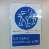 Lift heavy objects correctly Lift heavy objects correctly