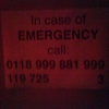 In case of emergency In case of emergency