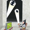 Batman replying to the Bat-Signal Batman replying to the Bat-Signal