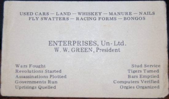Coolest business card ever