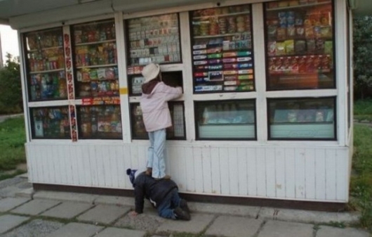 Buying cigarettes