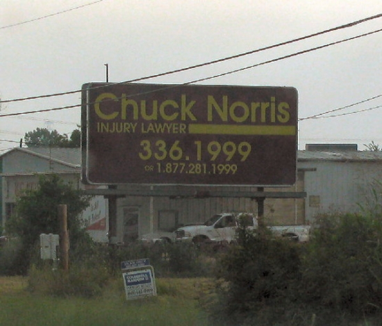 Chuck Norris - injury lawyer