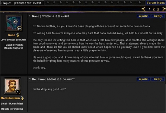 Effects of extensive World of Warcraft