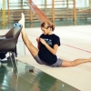 Flexible girl is flexible