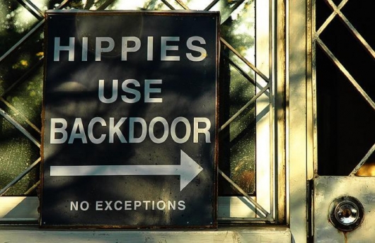 Hippies Use Back Door