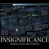 Insignificance motivational poster Insignificance motivational poster