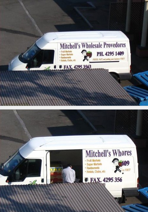 Mitchell's pimp van