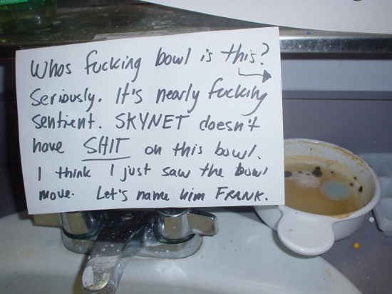 Nearly scentient bowl