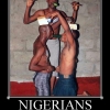 Motivational poster: Nigerians Motivational poster: Nigerians