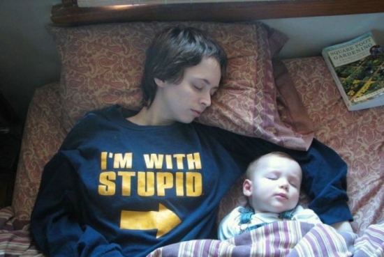 Proud mother