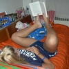 Reading pose Reading pose