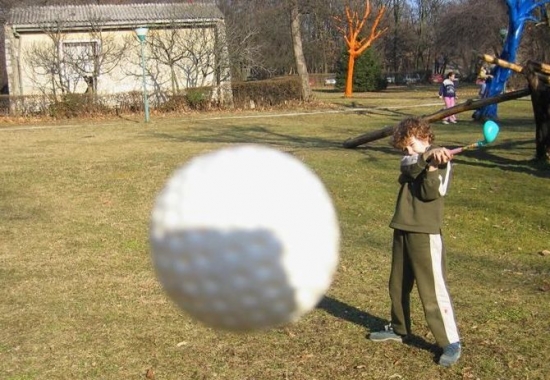 The moment before impact