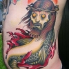 Zombie fish Jesus tattoo Zombie fish Jesus tattoo