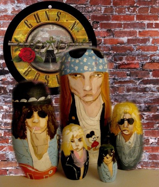 Guns n' Roses matryoshka dolls