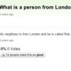 What is a person from London called? What is a person from London called?