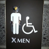 X-Men toilet sign X-Men toilet sign