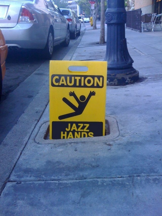 Caution Jazz hands Really funny pictures collection on