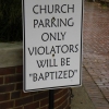Church parking only