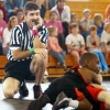 Kids wrestling referee daydreaming Kids wrestling referee daydreaming