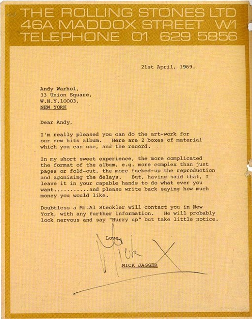 Mick Jagger to Andy Warhol