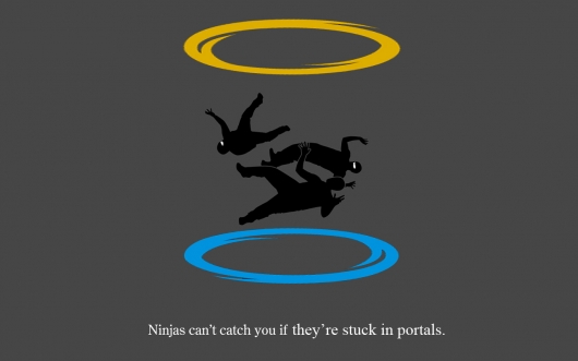 Ninjas stuck in portals