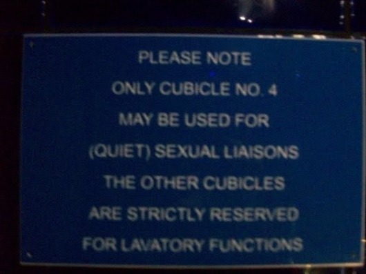 Only in cubicle no. 4
