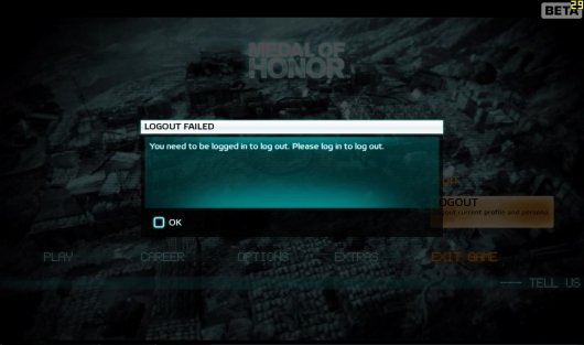 You need to be logged in to log out