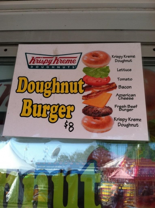 Doughnut burger