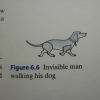 Invisible man walking his dog Invisible man walking his dog