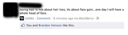 Losing hair