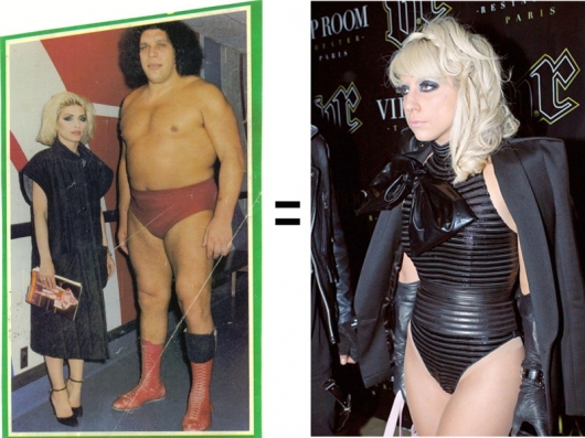 Deborah Harry + Andre the Giant = Lady Gaga