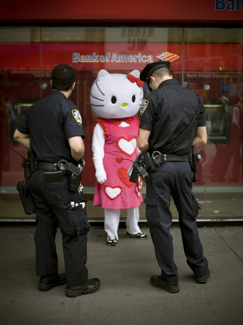 Hello Kitty getting arrested