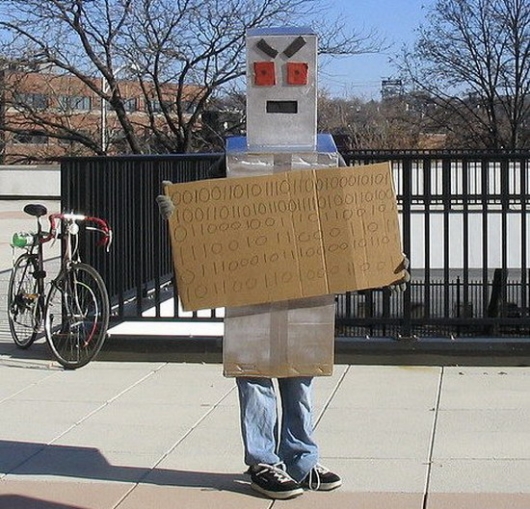 Protester robot