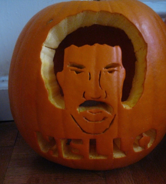 Lionel Richie Halloween pumpkin