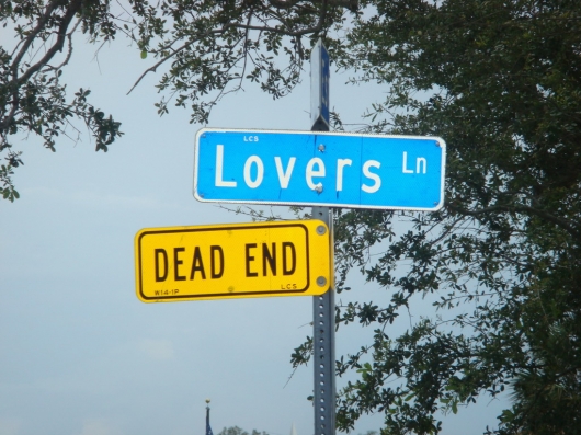 Lovers' lane is a dead end