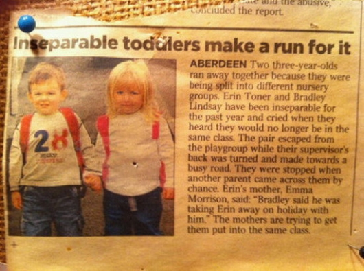 Runaway toddlers