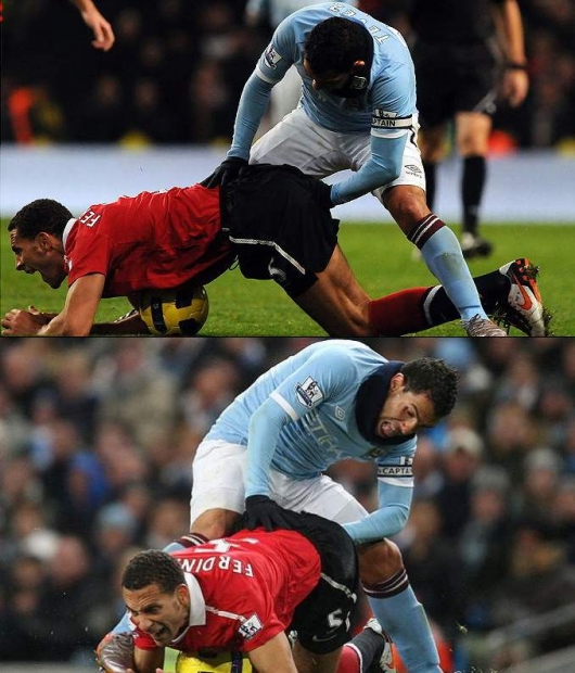 Rio Ferdinand vs. Carlos Tevez