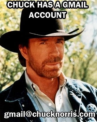 Chuck Norris' Gmail account