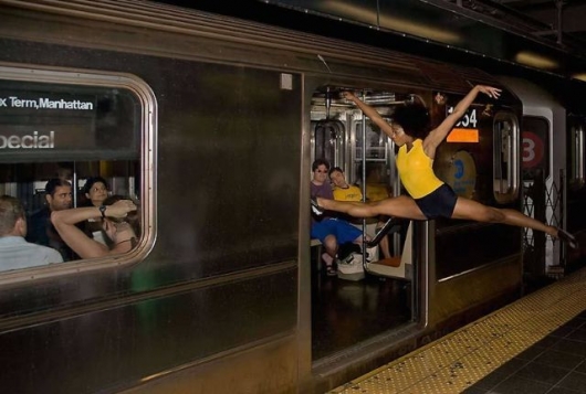 Subway gymnastics