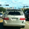 Batman rear-view window