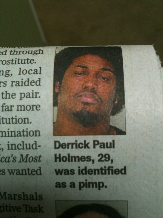 Identified as a pimp