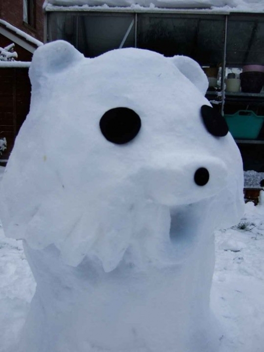 Pedobear snowman