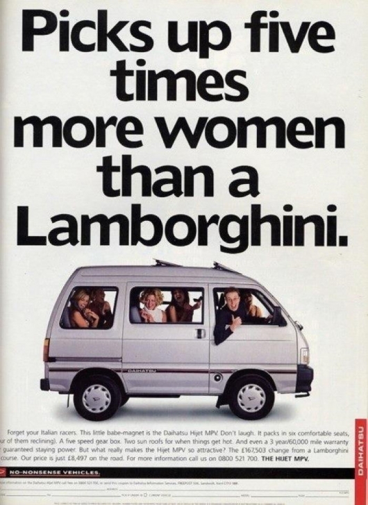 Clever van ad